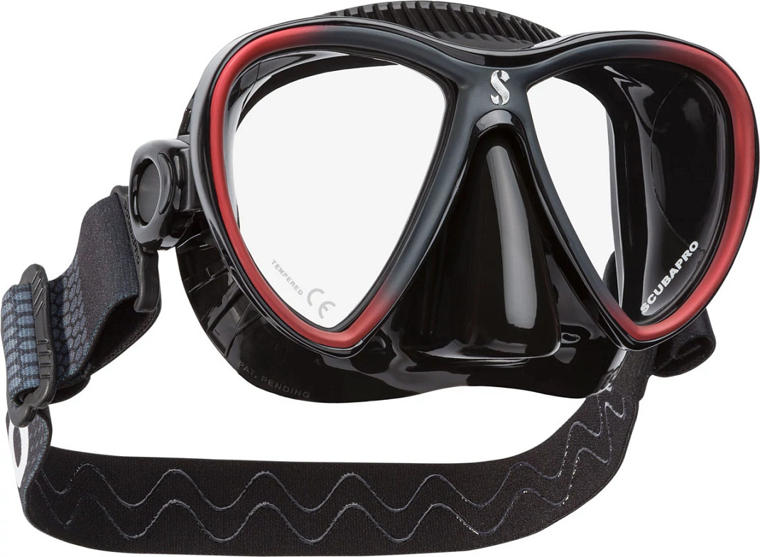 Scubapro Synergy Twin Dykkermaske – Sort/Rød Tilbud!