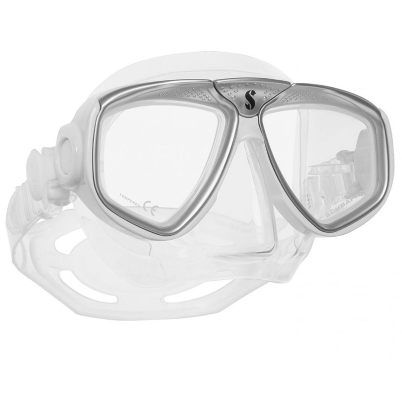 Scubapro Zoom Evo Dykkermaske Hvid/Sølv - Fantastisk Tilbud!