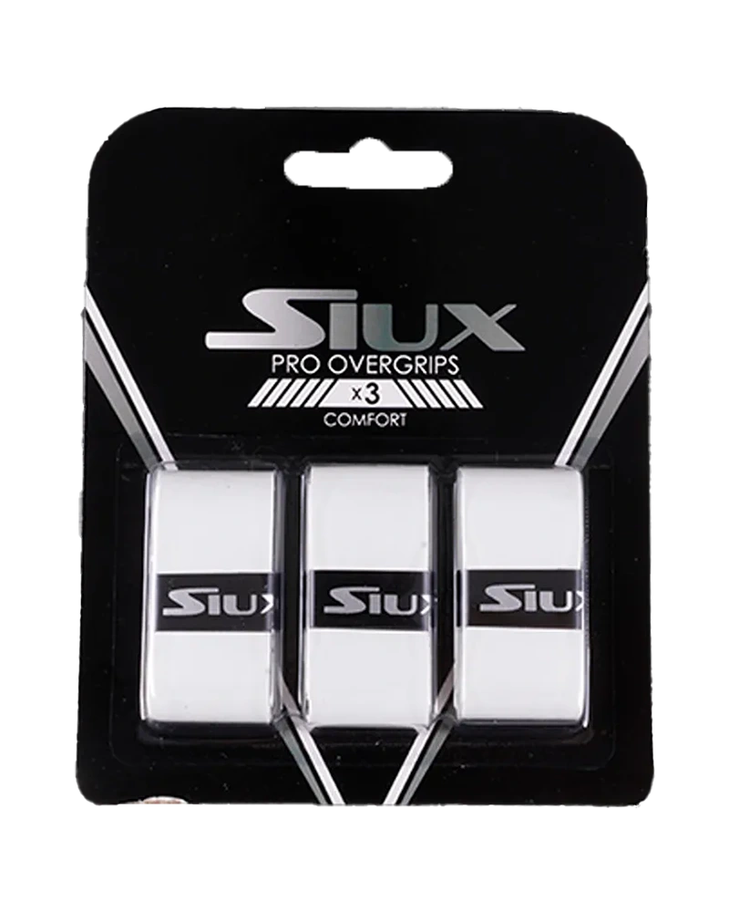 Siux Pro Overgrips Hvid – 3 stk. til Padelspillere