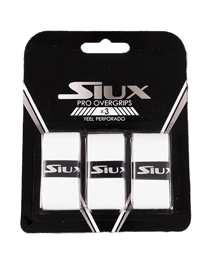 Siux Pro Perforeret Overgrip Hvid - 3 Stk. Padeltilbud