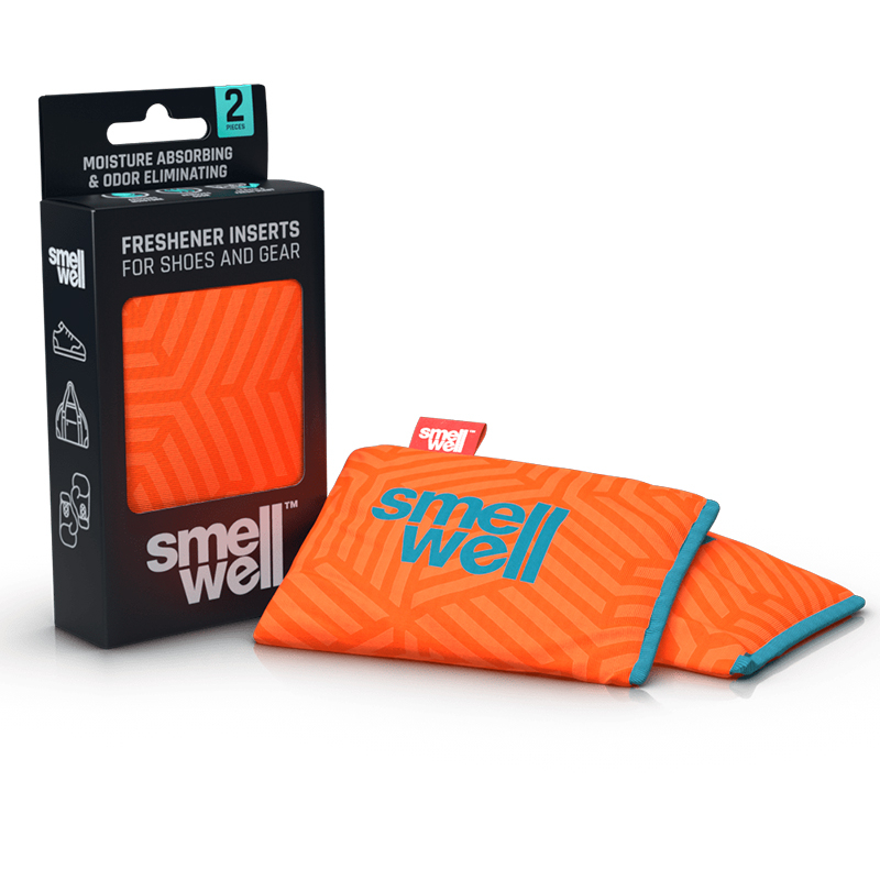 Smellwell Original – Geometrisk Orange Duftpose til Lugtfjernelse