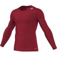 Tf Base Layer Langærmet Rød - Kompressions T-shirt