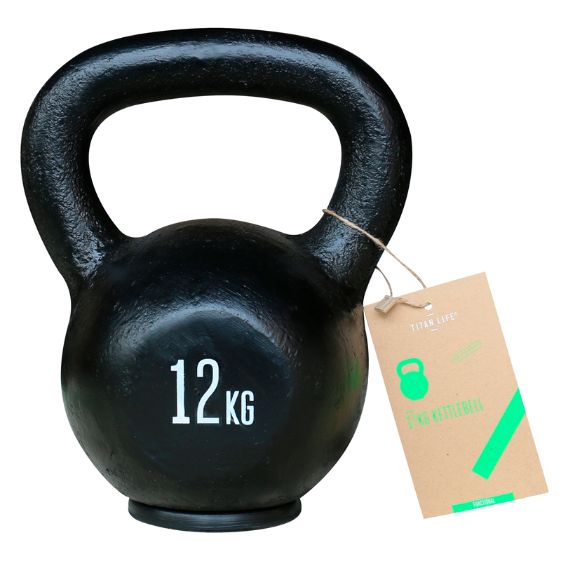 Titan Life Kettlebell 12 Kg – Støbejern Tilbud!