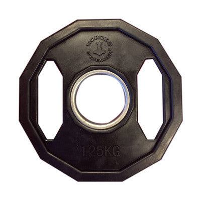 Vægtskive 25 Kg 50 Mm 12 Kantet - Sort Tilbud!
