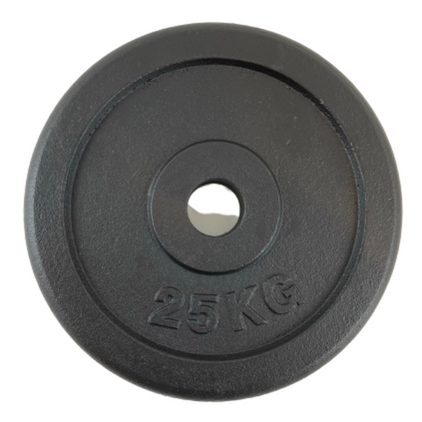 Sort Metal Vægtskive 15 kg - Restsalg hos Billig-fitness.dk