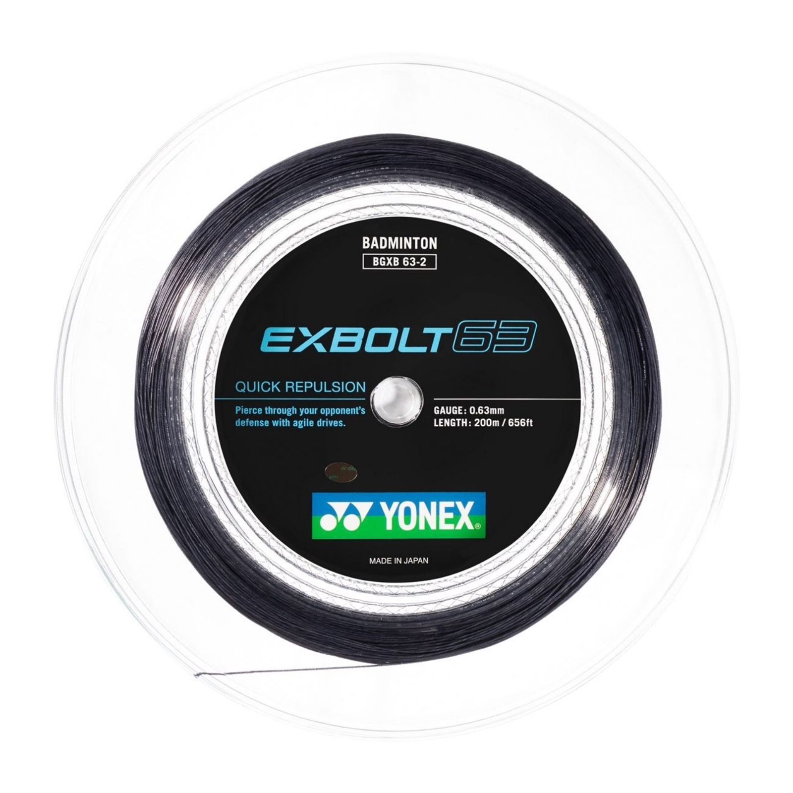 Yonex Exbolt 63 Badmintonstreng 200m – Fantastisk Kvalitet