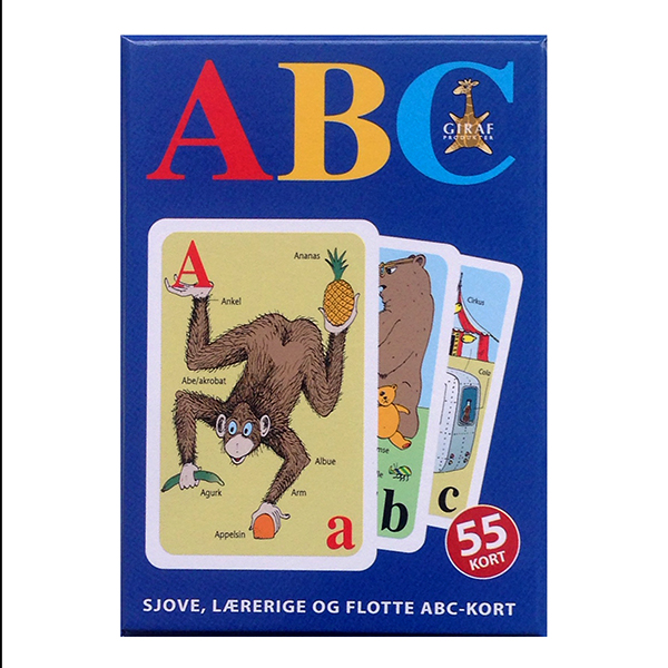 ABC-kortspil fra Girafprodukter – Læring og sjov for alle!