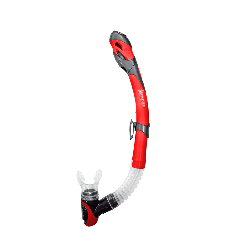 Abysstar Snorkel Tekno Dry – Rød snorkel til vandleg