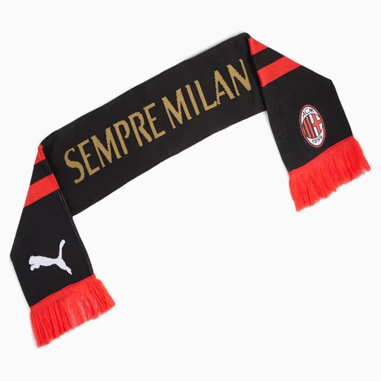 Ac Milan Scarf 2026 27 Black-one-size