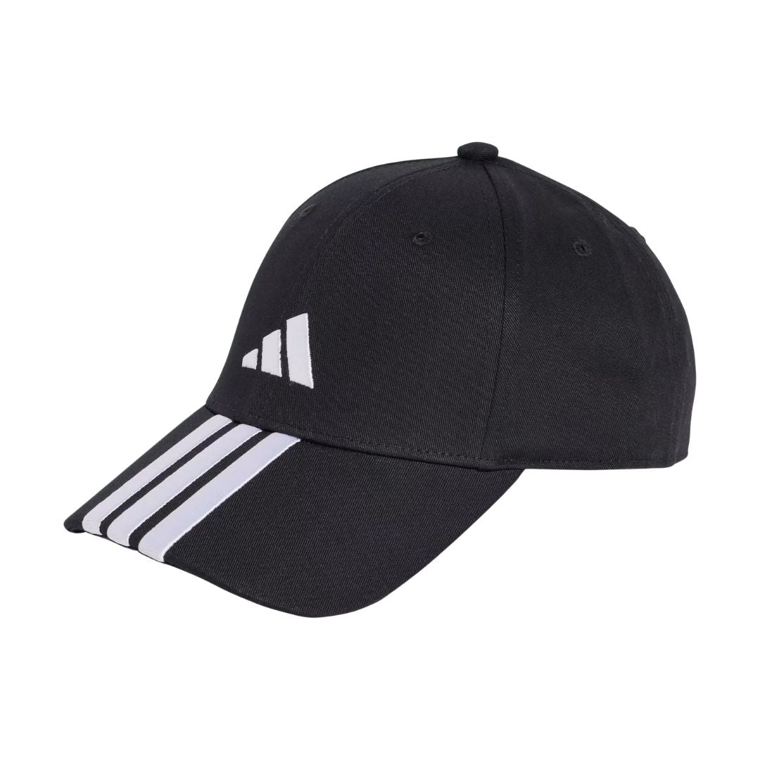 Adidas  -stripes Baseball Cap  Black