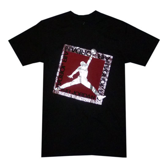 Air Jordan Shine On T-shirt - Sort/Rød Tilbud!
