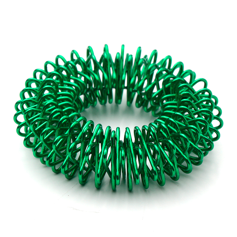 Akupressur Ringe – Grøn Finger Roller til Stresslindring