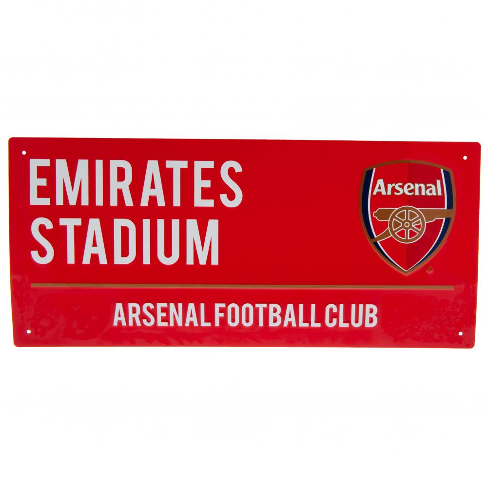 Arsenal FC Emirates Stadium Metal Skilt – Officiel Merchandise