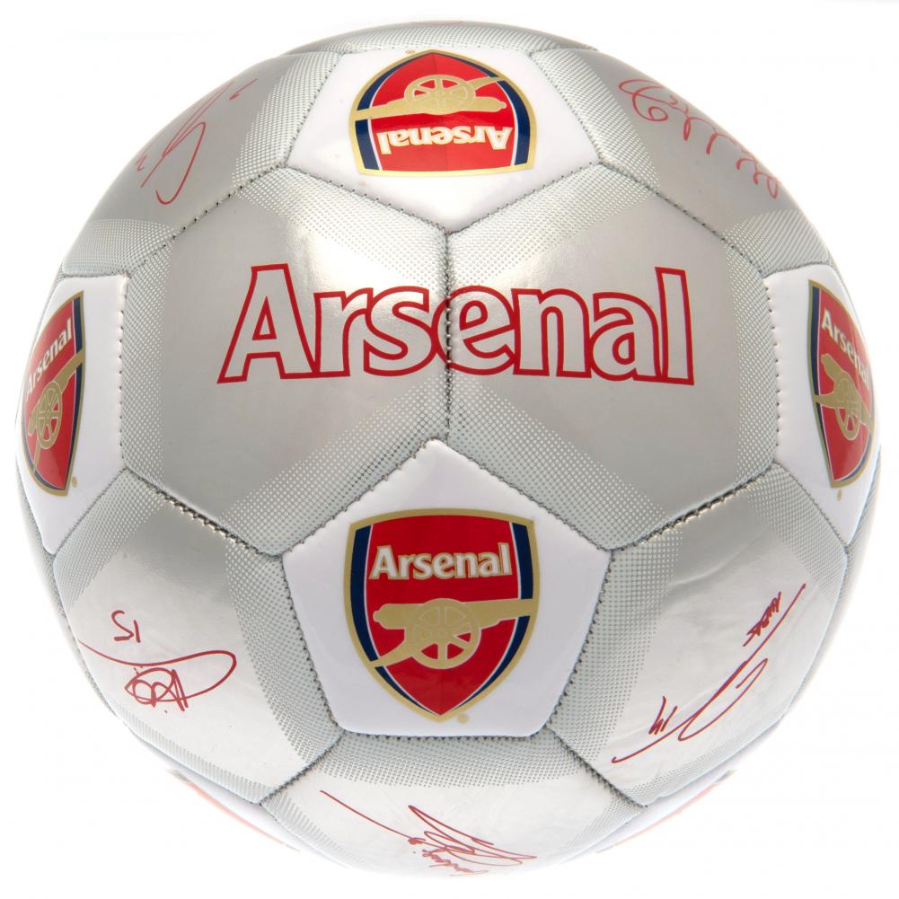 Arsenal FC Fodbold med Autografer – Unik Samlergenstand