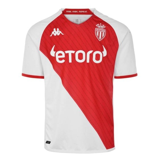 AS Monaco Hjemme Jersey 2022/23 - Herre på Tilbud