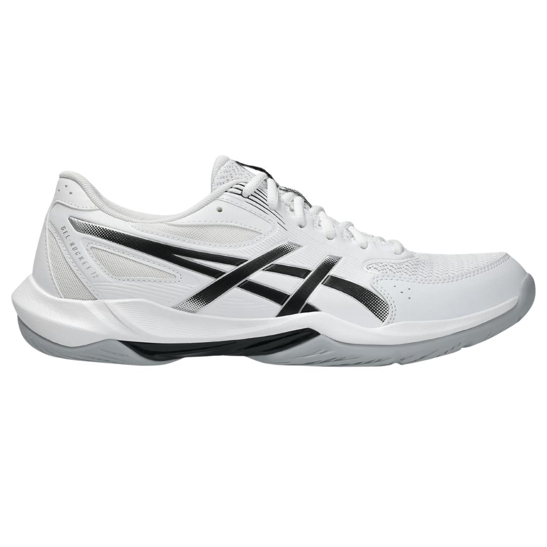 Asics Gel-Rocket 12 Badmintonsko - Hvid/Sort Tilbud!