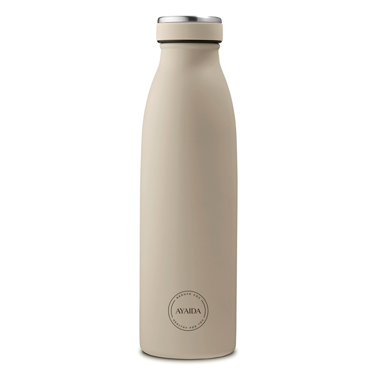 Aya Amp Ida Drikkeflaske 500 Ml – Cream Beige Tilbud!