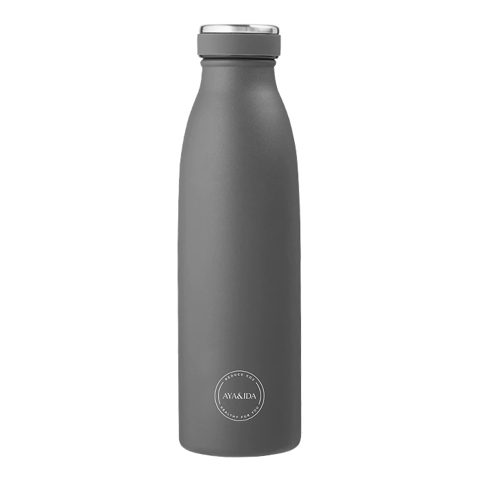 Aya Amp Ida 500 Ml Drikkeflaske – Mørkegrå Tilbud!