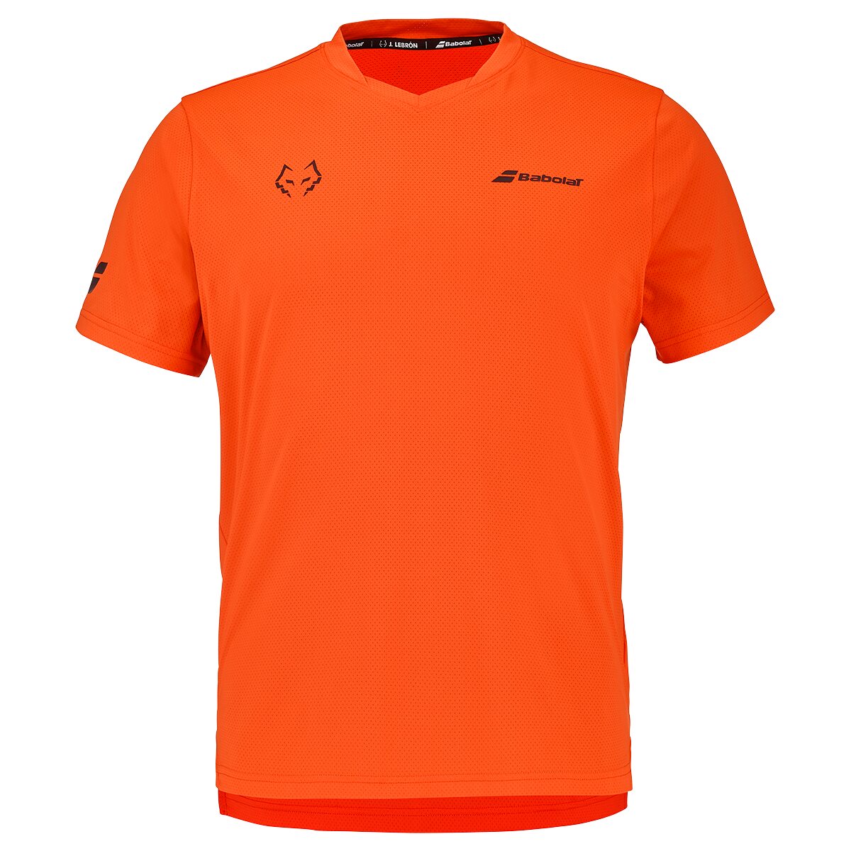 Babolat Crew Neck T-shirt Juan Lebron i Rød Orange