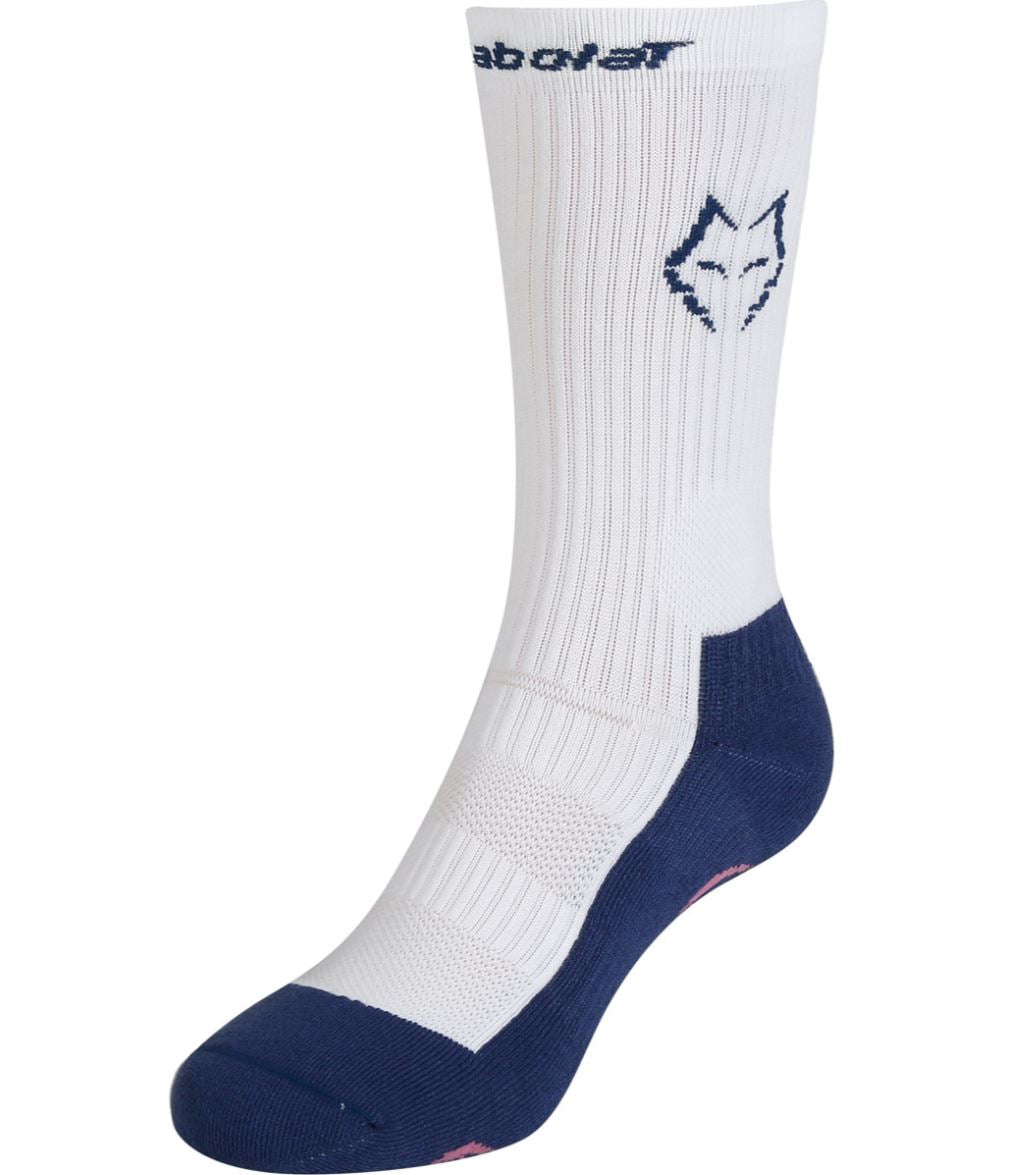 Babolat Mid-calf Strømper Juan Lebron - Hvid/Blå Tilbud!
