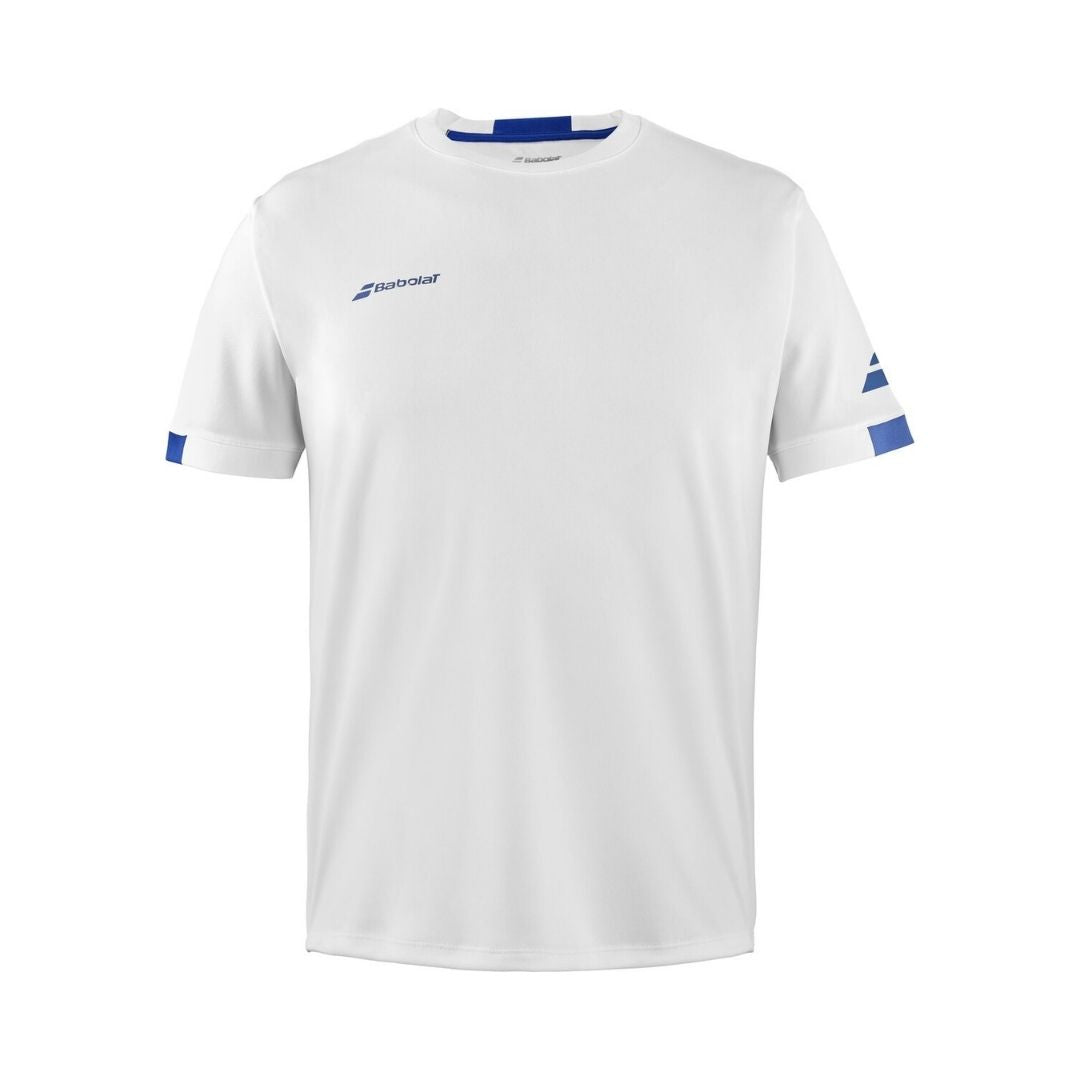 Babolat Play Crew Neck Tee Boy  White White   -10