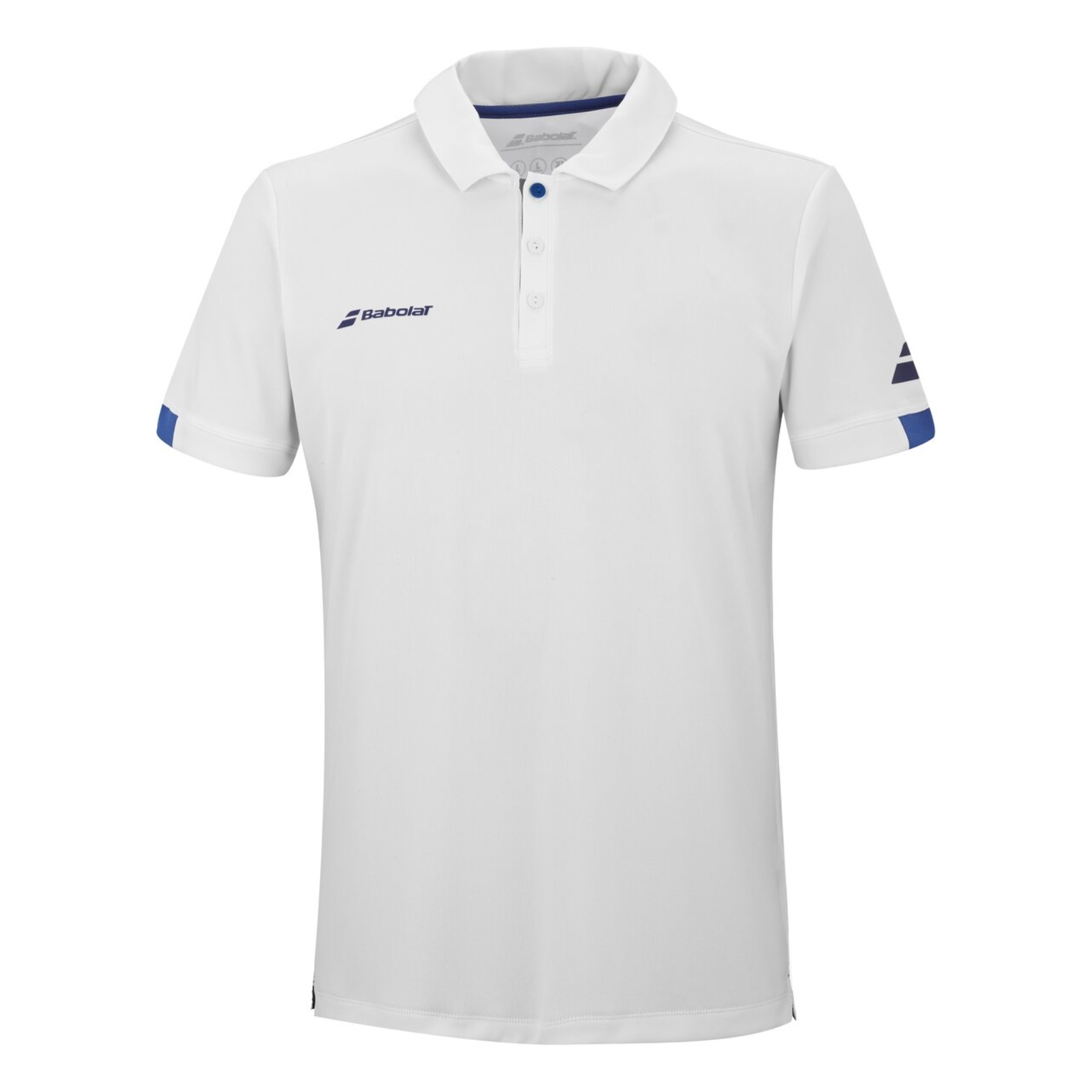 Babolat Play Polo i Hvid – Komfortabel T-shirt til Mænd