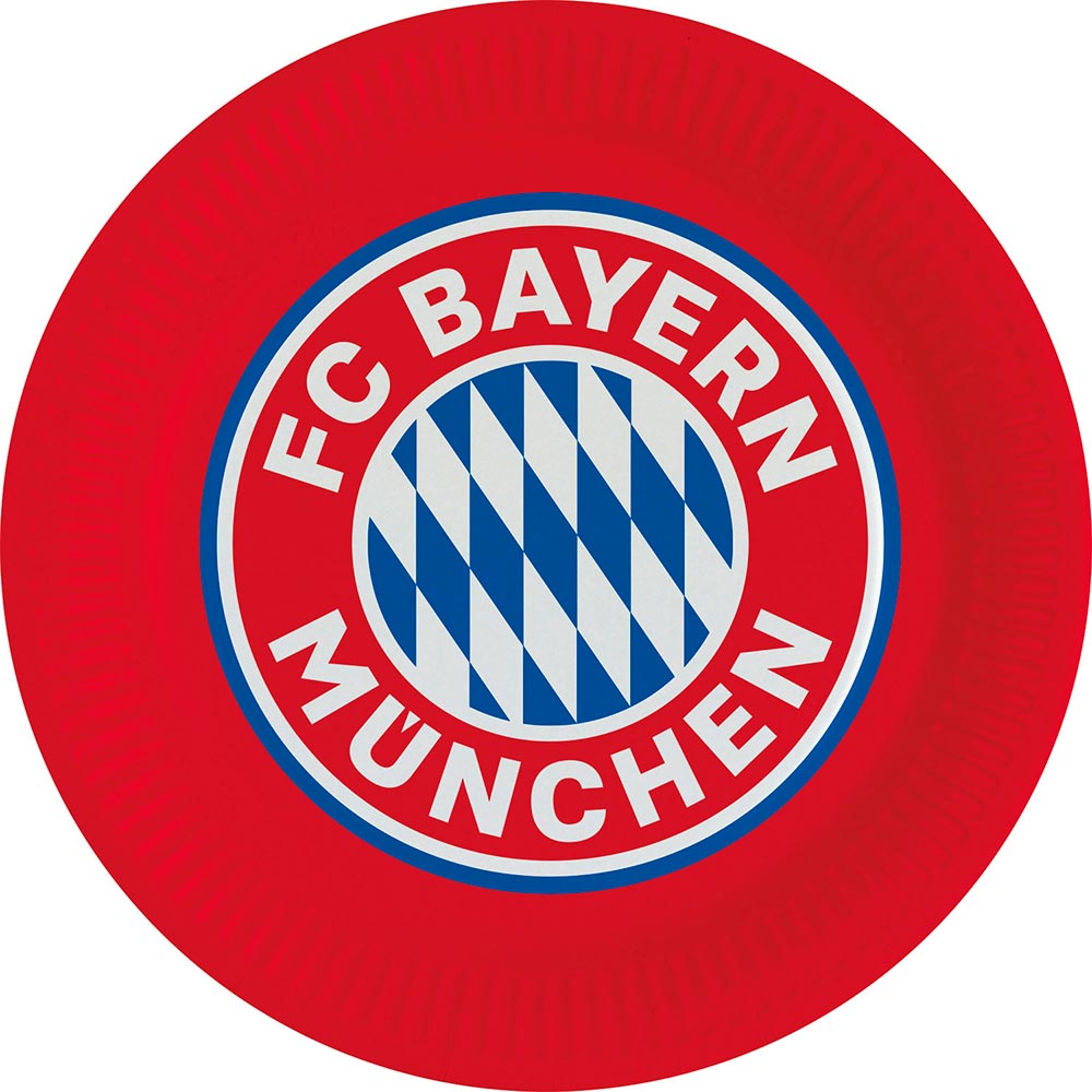 Bayern München Paptallerkner - 8 stk. til fodboldfesten!