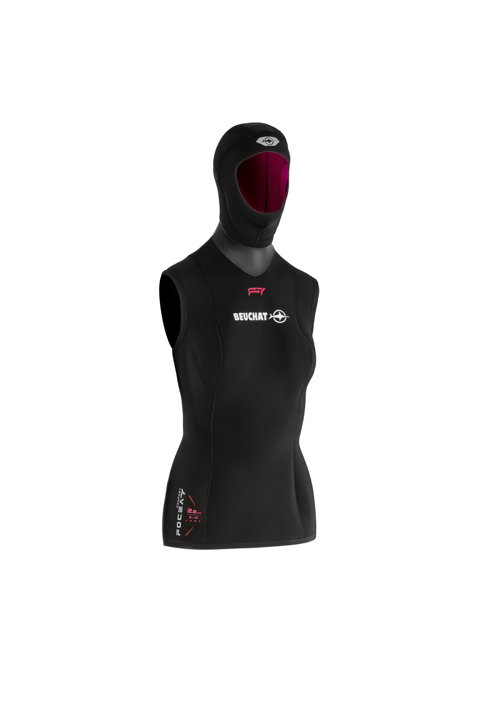 Beuchat Våddragt Focea Comfort   Hooded Vest Dame    -  Mm
