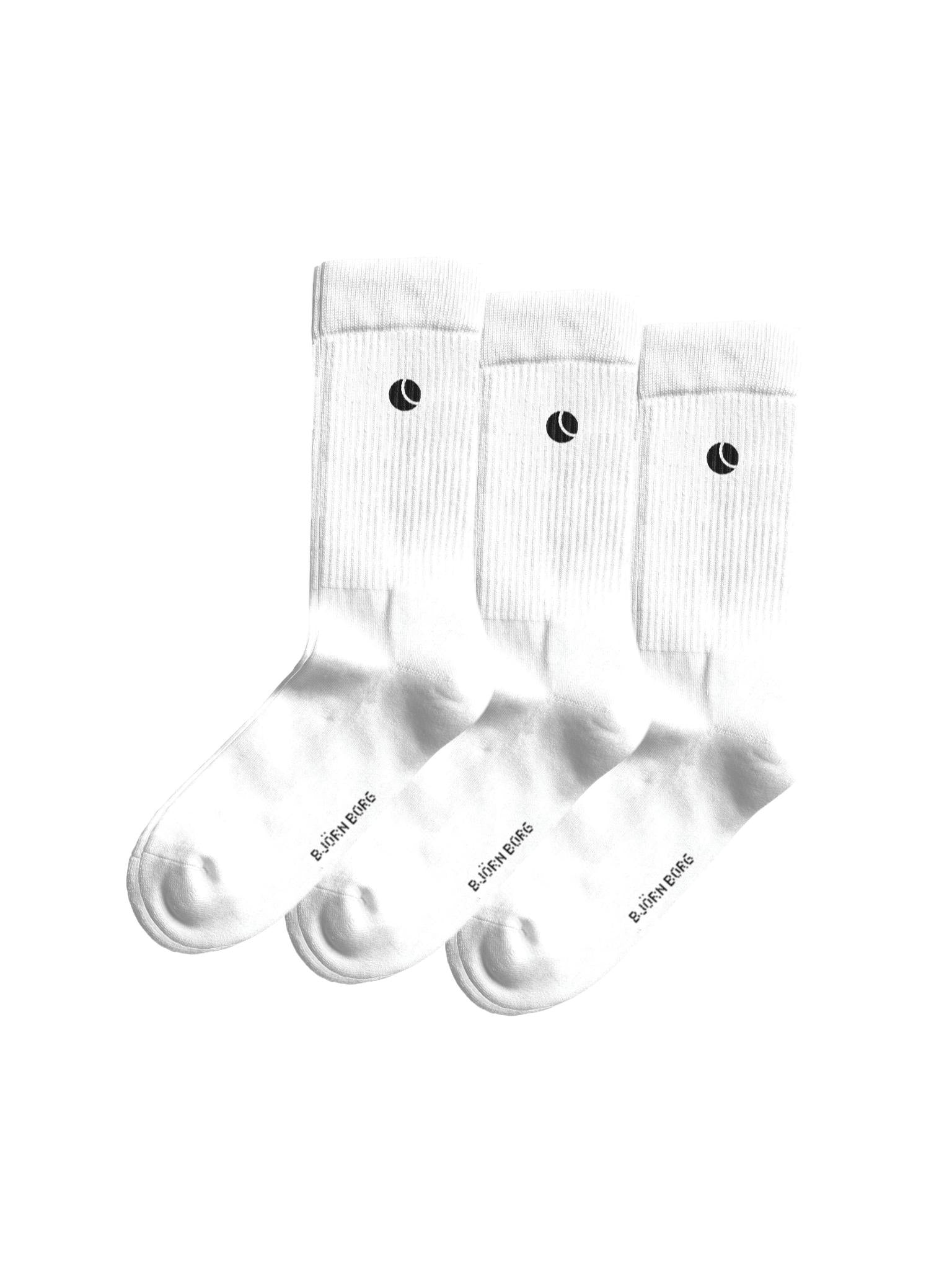 Björn Borg Classic Crew Sock  -pak  White  36-40