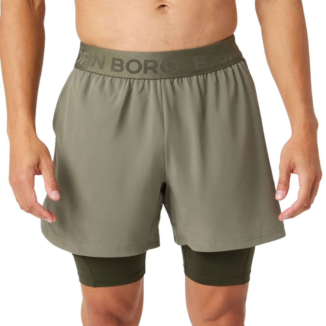 Björn Borg   In   Shorts Men  Dusty Olive