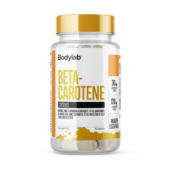Bodylab Beta-Carotene 60 stk - Naturlig glød til huden