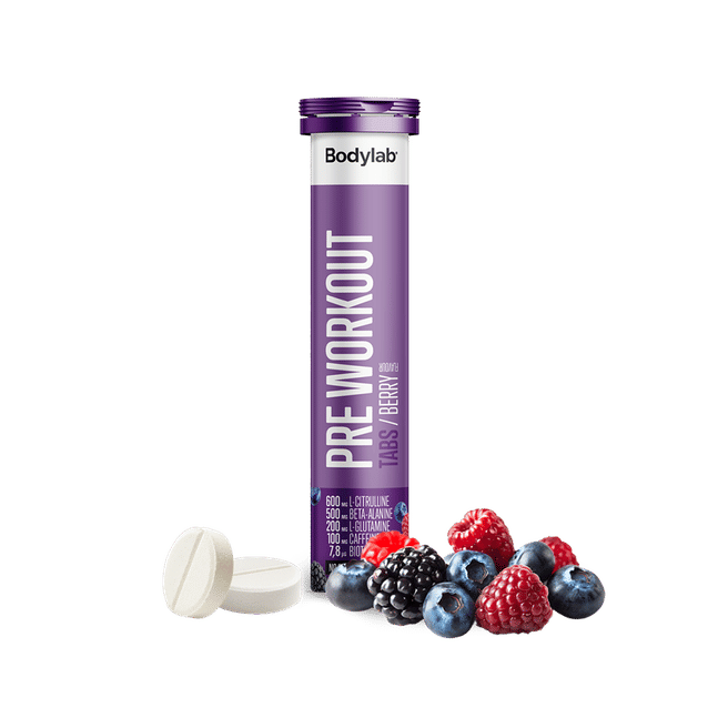 Bodylab Pre Workout Tabs  20 Stk  Berry