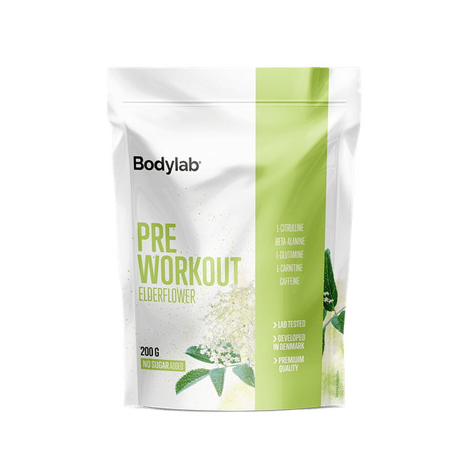Bodylab Preworkout 200 g - Hyldeblomst Tilbud!