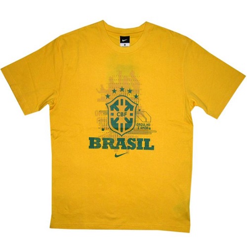 Brasilien T-shirt VM 2010 - Gul - Ungdomsmodel