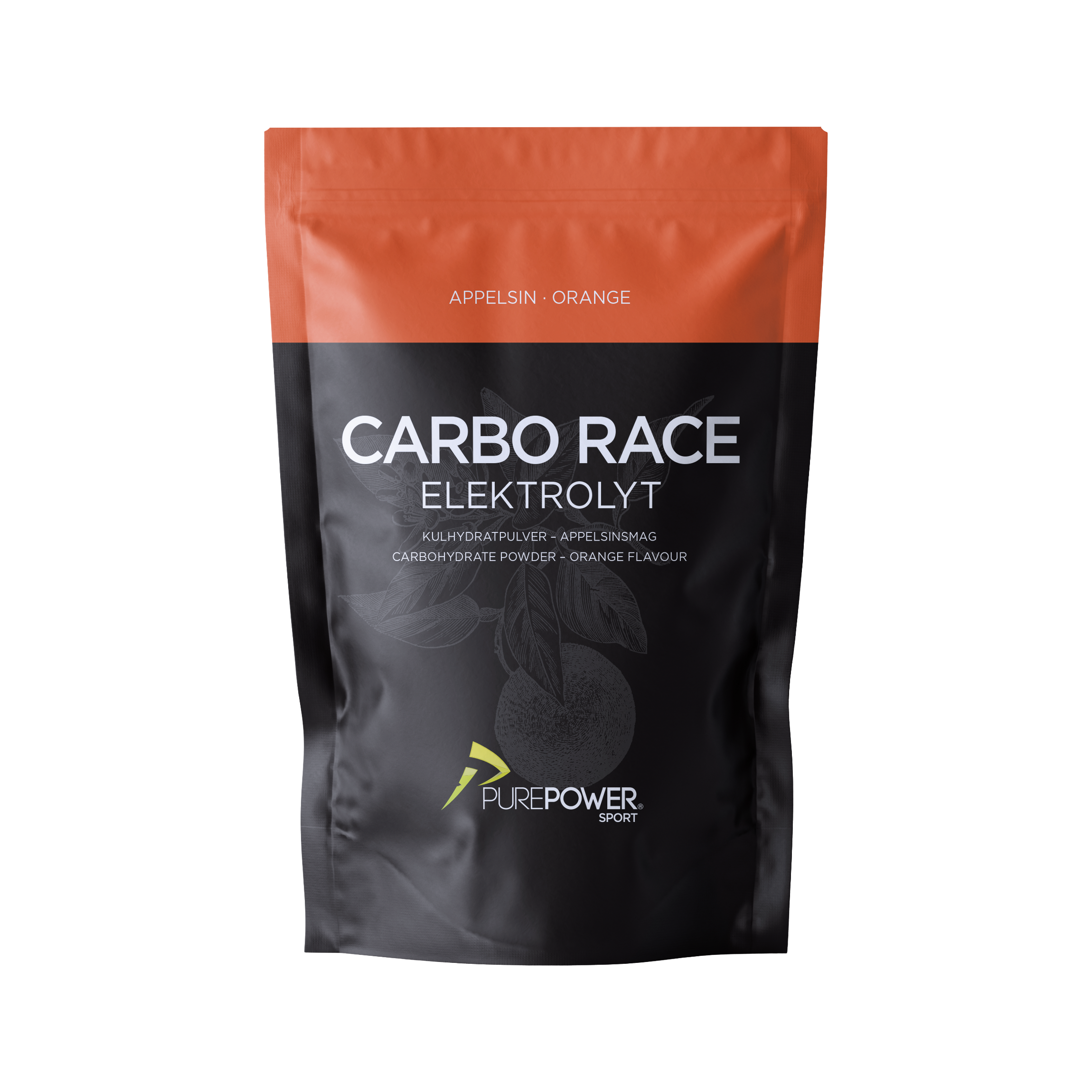 Carbo Race Elektrolyt Pulver – Appelsin 1 Kg på tilbud!