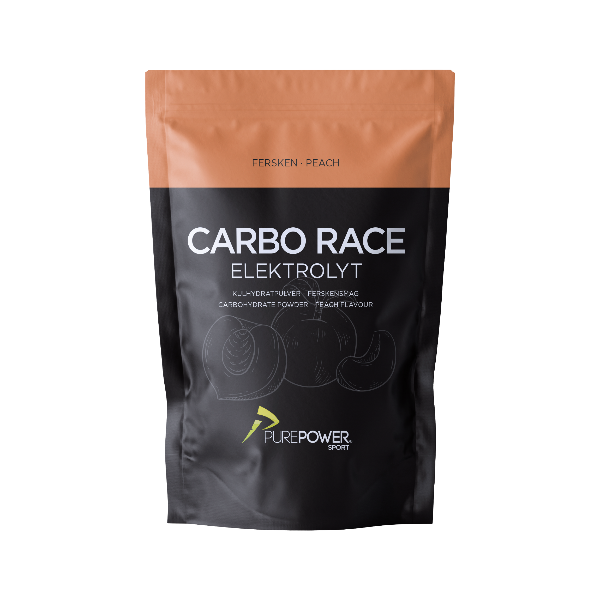 Carbo Race Elektrolyt Fersken – Optimal hydrering til træning!
