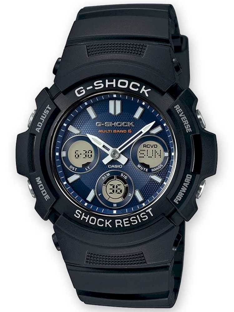 Casio Awg-m100sb-2aer Herreur  -shock Ur Sort