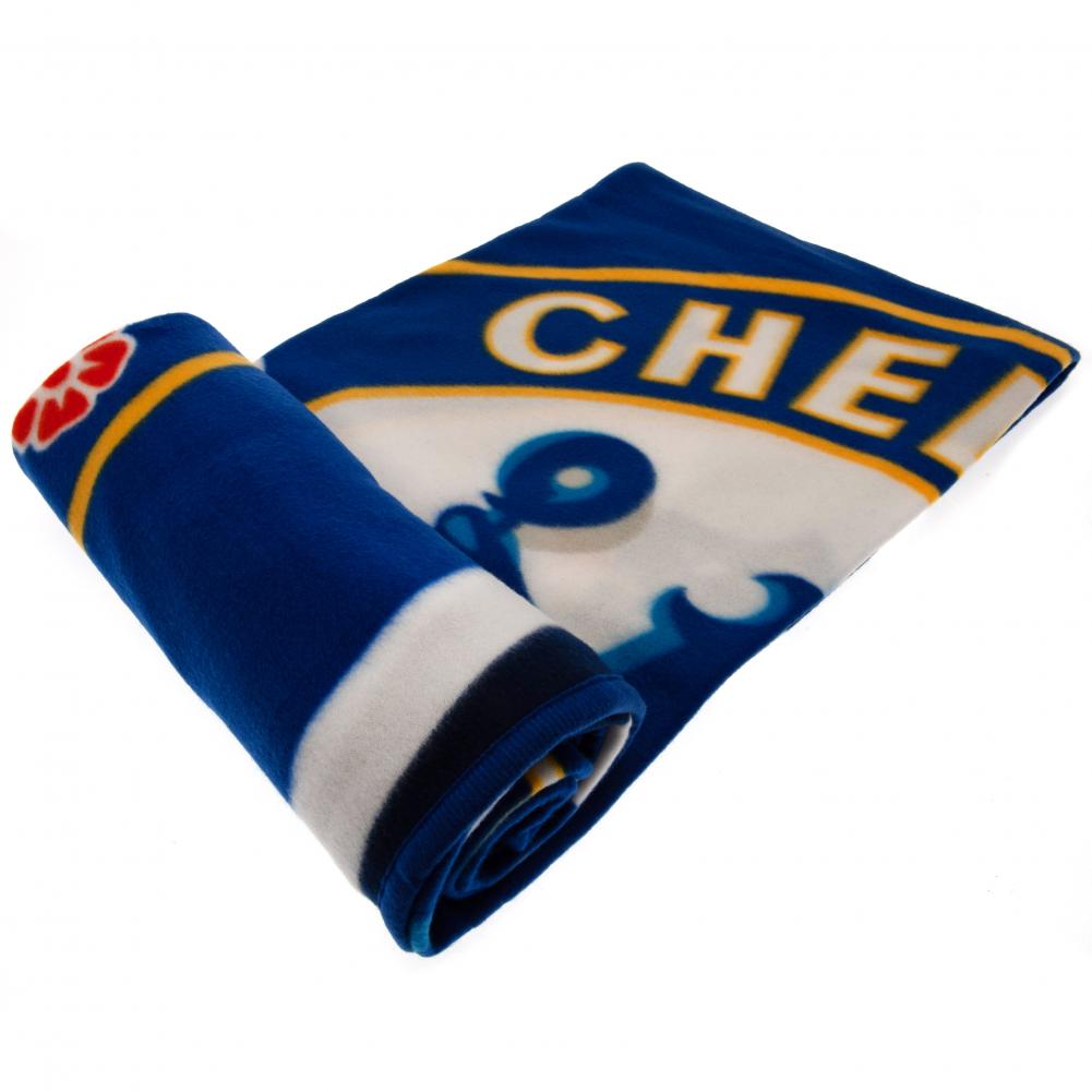 Chelsea FC Fleece Tæppe - Officiel Klubsupporter 125x150 cm