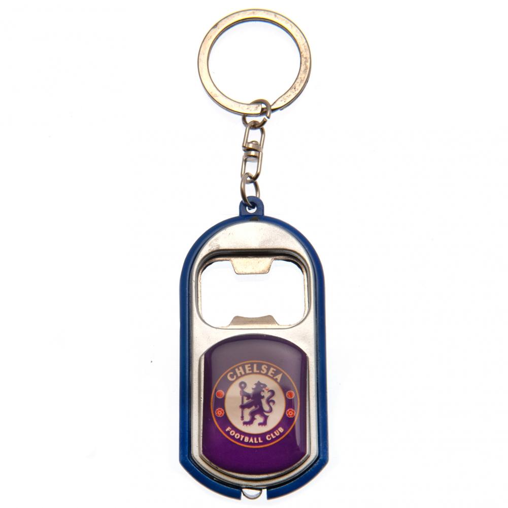 Chelsea FC Nøglering med Flaskeåbner – Officiel Merchandise