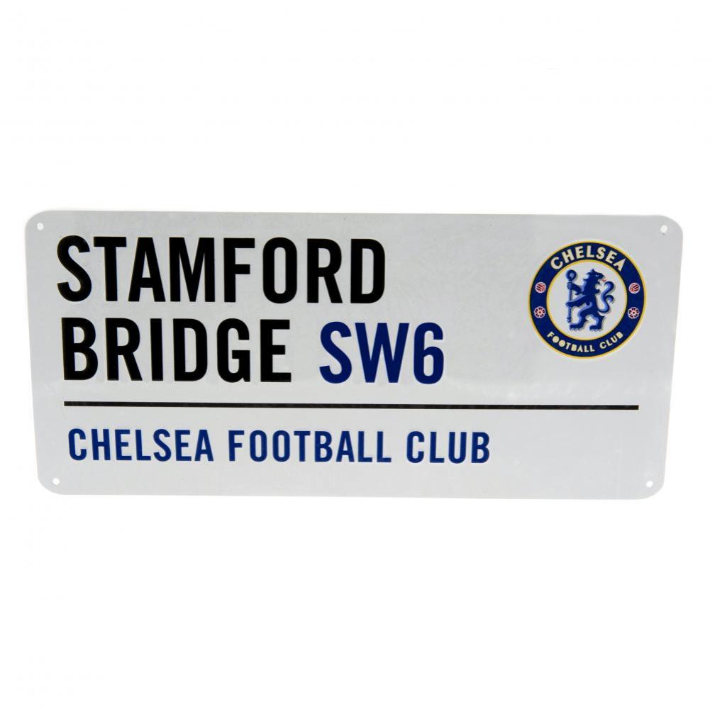 Chelsea FC Stamford Bridge Metal Skilt – Officiel Licens