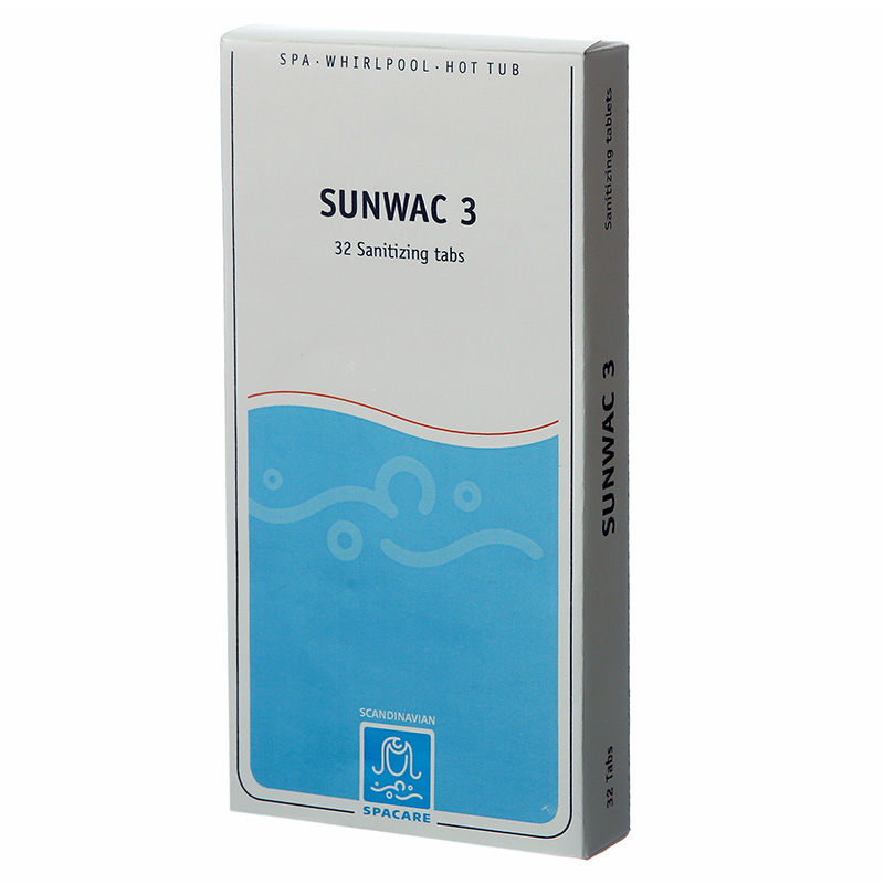 Chlortabletter Sunwac - 32 Stk til Rent Svømmevand