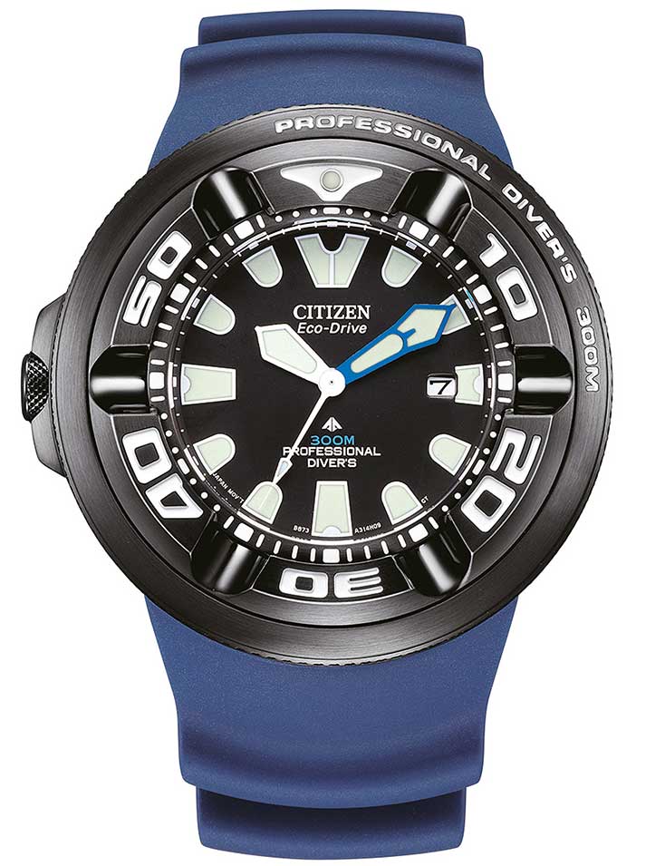 Citizen Bj8055-04e Herreur Eco-drive Professional Diver