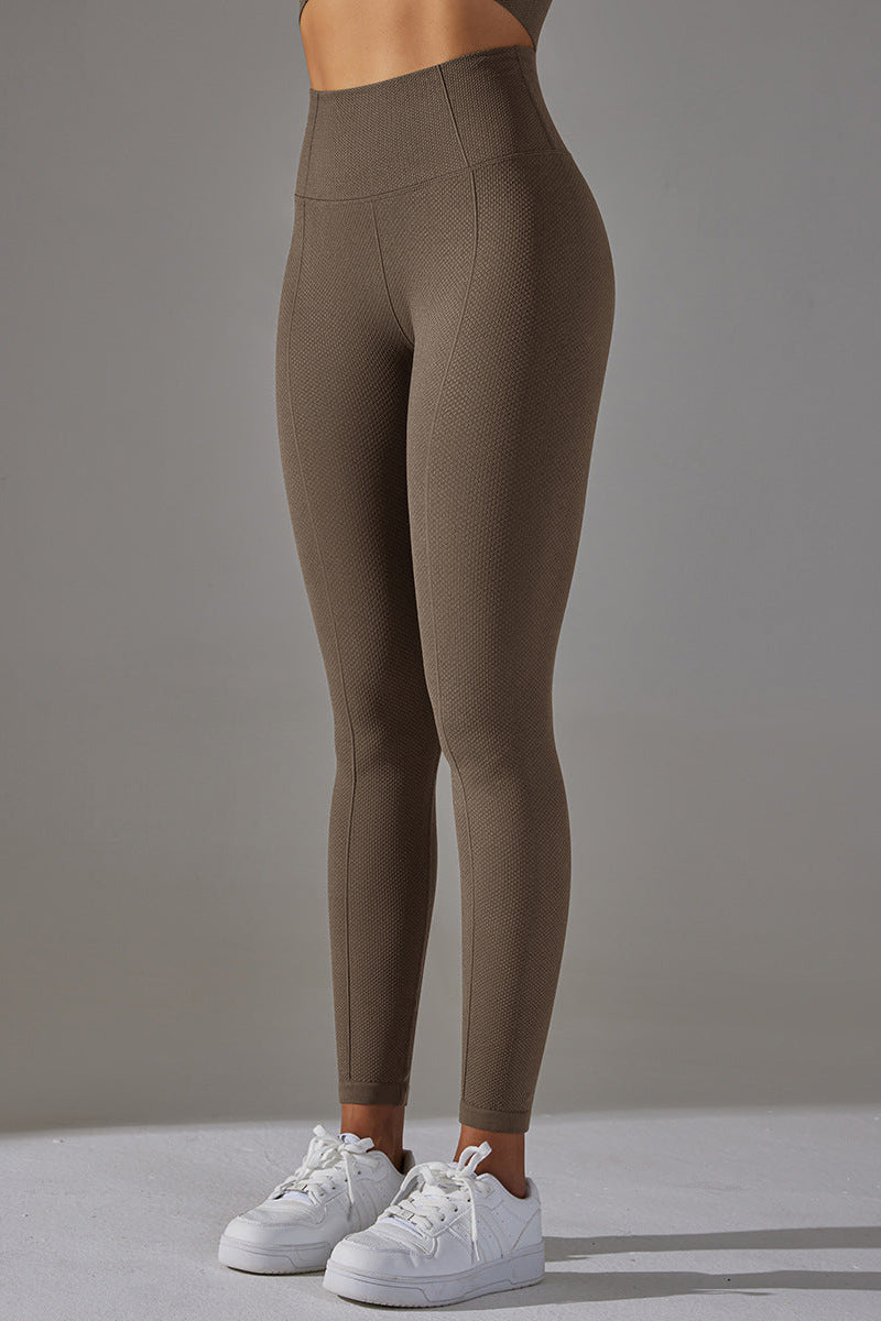 Comfortflex High Waist Tights   Brown Small   Brown
