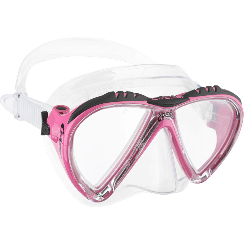 Cressi Lince Dykkermaske Klar   Pink