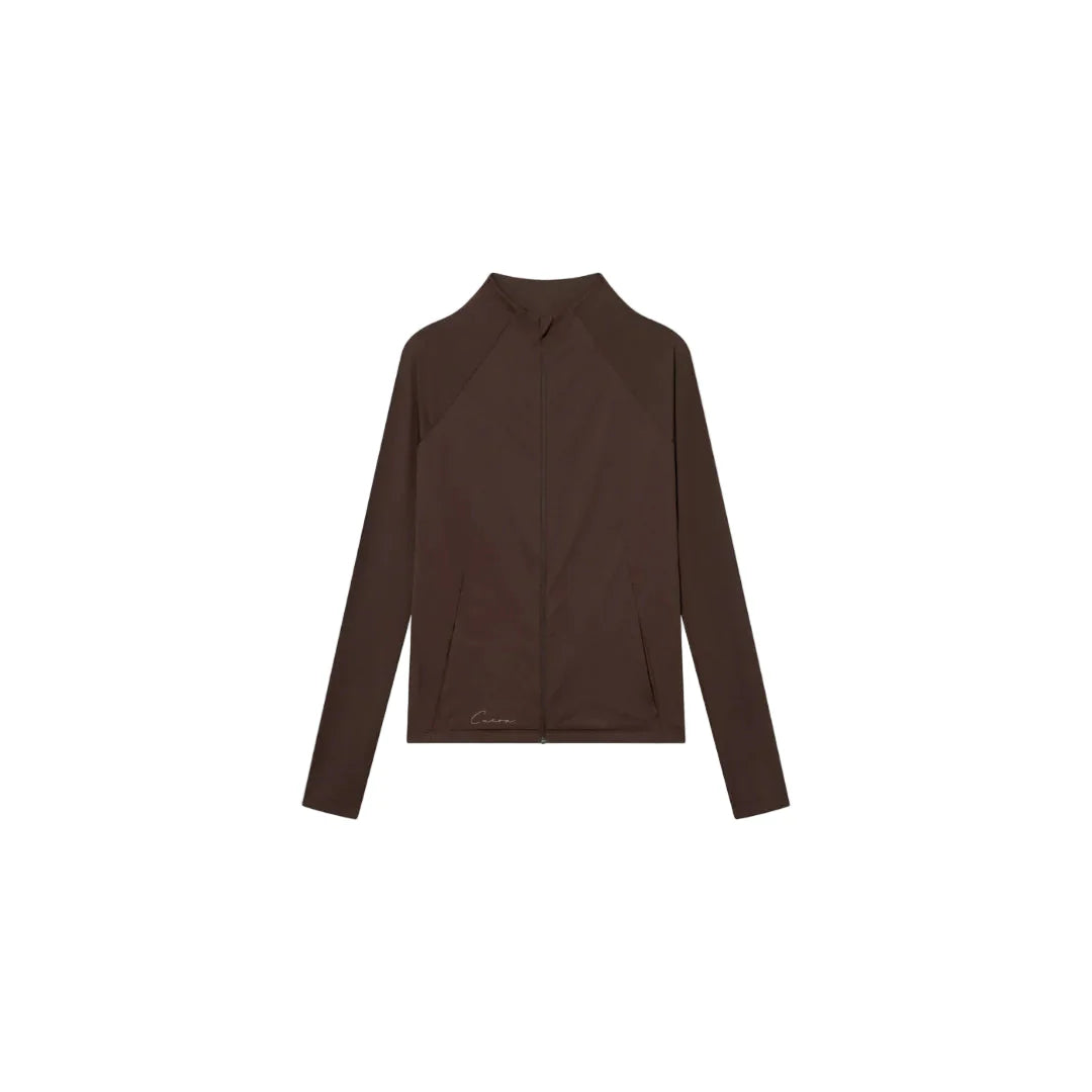 Cuera Active Zip Cardigan  Dark Brown  Xs