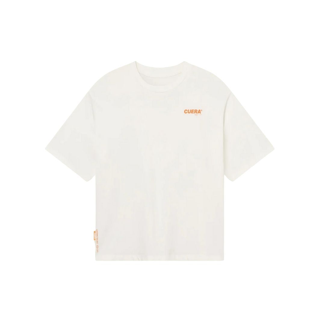 Cuera Offcourt Logo  -shirt  Off White    Orange