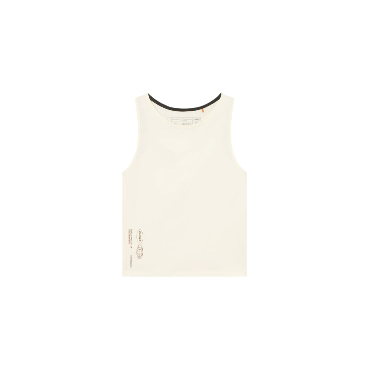 Cuera Oncourt Cropped Tank Top - Off White Tilbud!