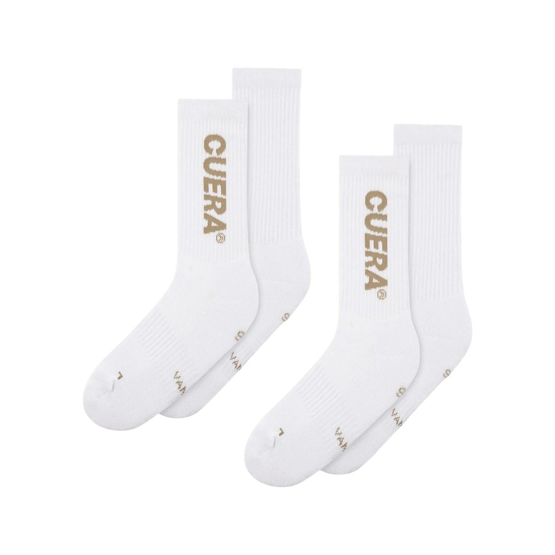 Cuera Padel Strømper   -pak  White Walnut  36-40