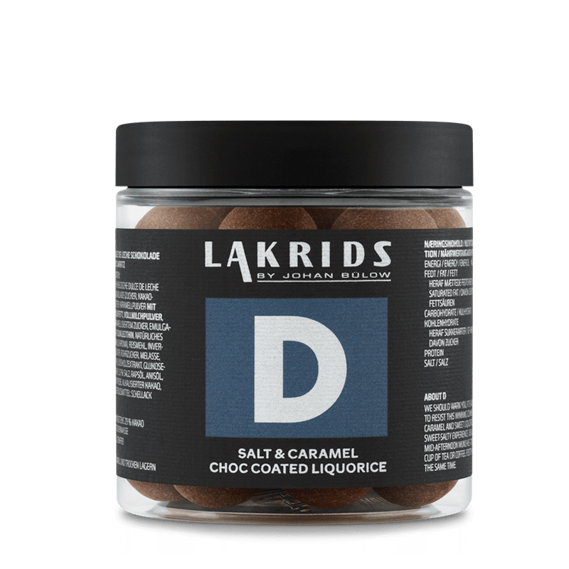Håndlavet Lakrids med Hvid Chokolade og Karamel - 250g