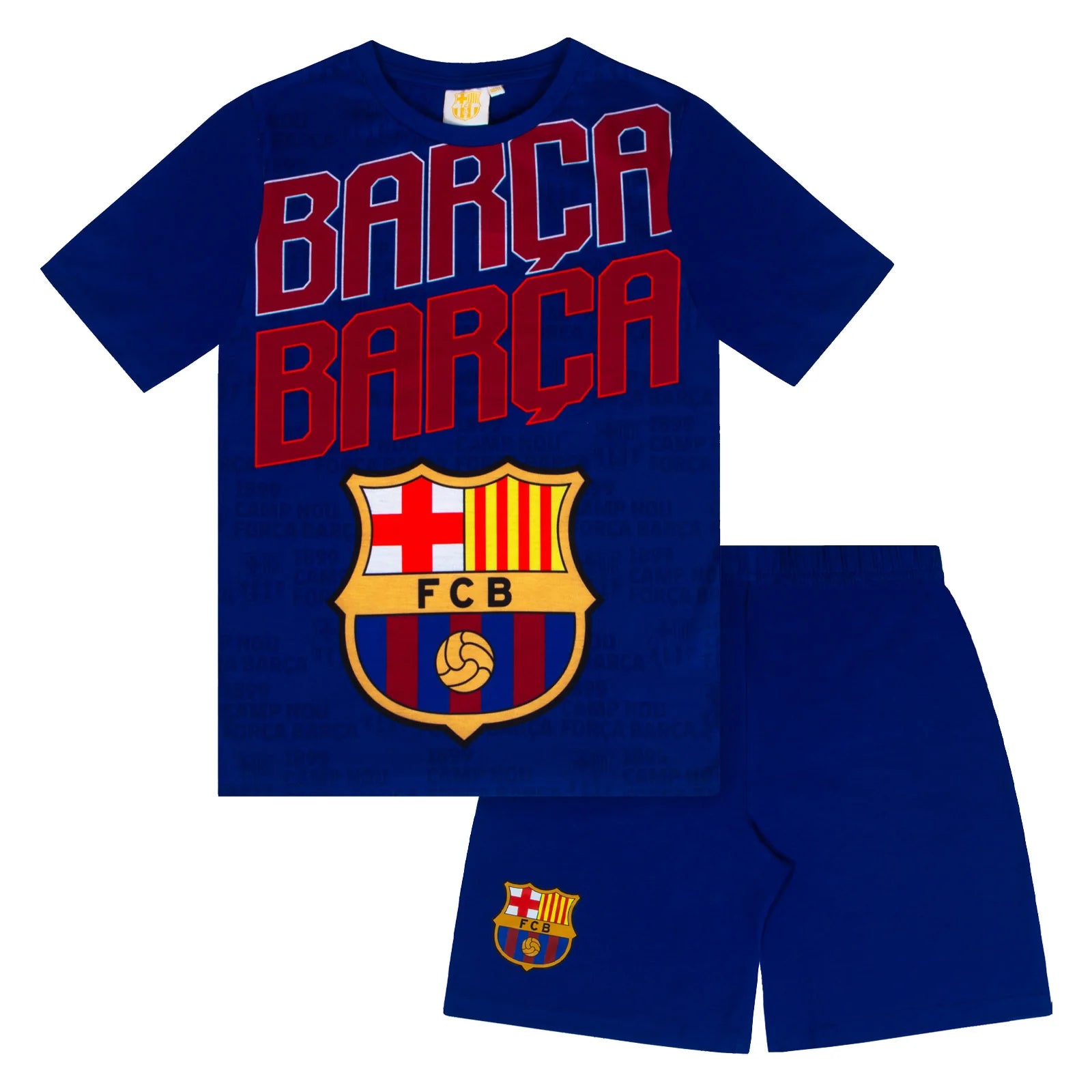 Fc Barcelona Kort Pyjamas  -  år
